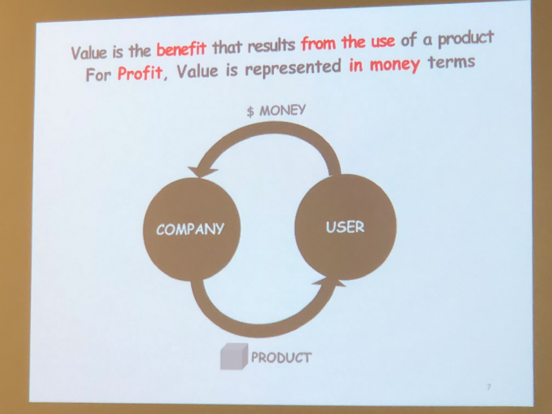 Value is benefit.